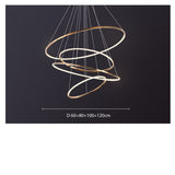 ChandeliersDecor.com-Staircase Chandelier-Rings Staircase Chandelier: Unparalleled Elegance