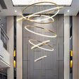 ChandeliersDecor.com-Staircase Chandelier-Rings Staircase Chandelier: Unparalleled Elegance
