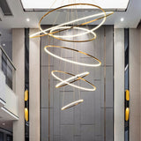 ChandeliersDecor.com-Staircase Chandelier-Rings Staircase Chandelier: Unparalleled Elegance