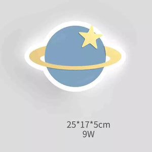 ChandeliersDecor.com-Kids Room Nursery Lighting-Rocket Moon Star Wall Lamp | Kid's room Lighting Decor