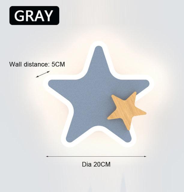 ChandeliersDecor.com-Kids Room Nursery Lighting-Rocket Moon Star Wall Lamp | Kid's room Lighting Decor