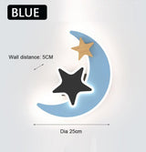 ChandeliersDecor.com-Kids Room Nursery Lighting-Rocket Moon Star Wall Lamp | Kid's room Lighting Decor