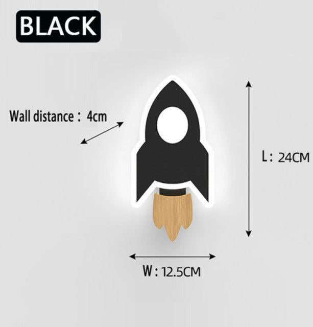 ChandeliersDecor.com-Kids Room Nursery Lighting-Rocket Moon Star Wall Lamp | Kid's room Lighting Decor