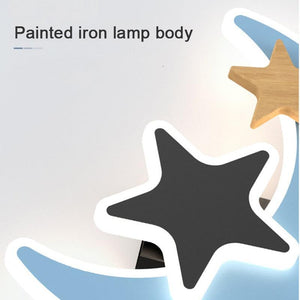 ChandeliersDecor.com-Kids Room Nursery Lighting-Rocket Moon Star Wall Lamp | Kid's room Lighting Decor