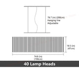 ChandeliersDecor.com-Kitchen Island-Rotatable Light Bars Chandelier: Illuminate Your Space