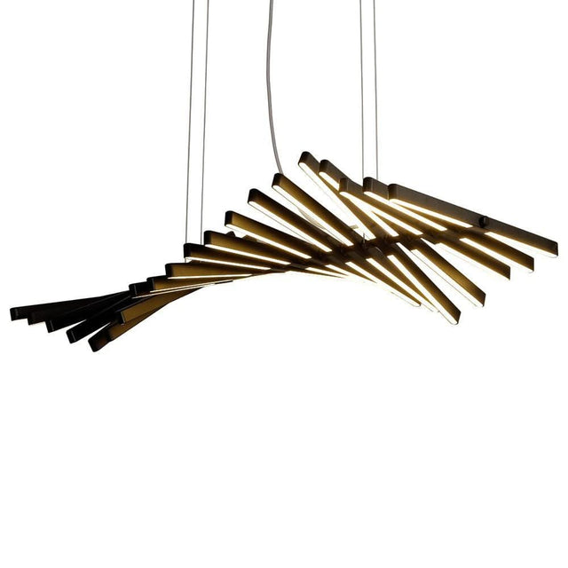 ChandeliersDecor.com-Kitchen Island-Rotatable Light Bars Chandelier: Illuminate Your Space