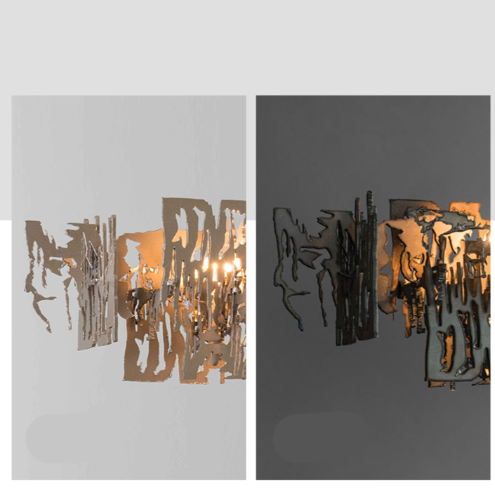 ChandeliersDecor.com-Kitchen Island-Rust Metal Chandelier: Exquisite Lighting Fixture