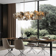 ChandeliersDecor.com-Kitchen Island-Rust Metal Chandelier: Exquisite Lighting Fixture