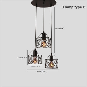 ChandeliersDecor.com-Kitchen Island-Rustic Industrial Pendant Light Hangings