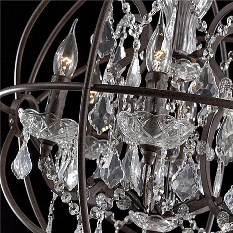 Rustic Orb Chandelier - Rustic and Elegant Lighting-ChandeliersDecor.com