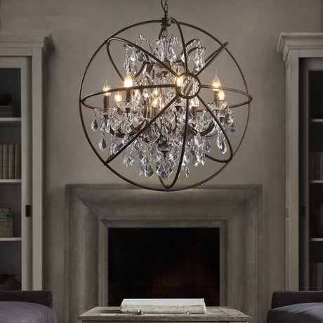 ChandeliersDecor.com-Chandeliers-Rustic Orb Chandelier - Rustic and Elegant Lighting