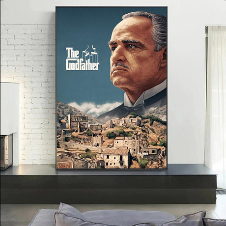 ChandeliersDecor.com-Godfather Wall Art-Scarface Movie Al Pacino Godfather Canvas Wall Art