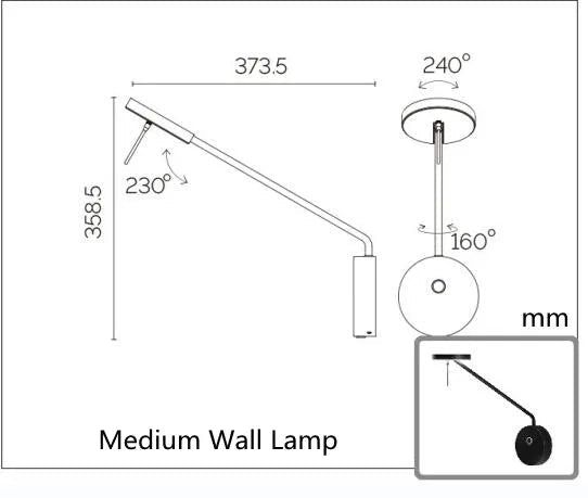 ChandeliersDecor.com-Wall Lights-Sconce Swing Arm Wall Lamp