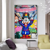ChandeliersDecor.com-Scrooge McDuck Wall Art-Scrooge Canvas Wall Art – The World is Yours