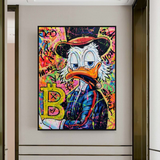 ChandeliersDecor.com-Scrooge McDuck Wall Art-Scrooge McDuck Bitcoin Millionaire Canvas Wall Art