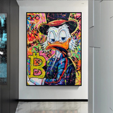 ChandeliersDecor.com-Scrooge McDuck Wall Art-Scrooge McDuck Bitcoin Millionaire Canvas Wall Art