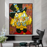 ChandeliersDecor.com-Scrooge McDuck Wall Art-Scrooge McDuck Canvas Wall Art - Millionaire Design
