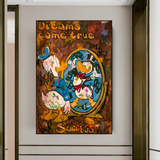 ChandeliersDecor.com-Scrooge McDuck Wall Art-Scrooge McDuck Dreams Come True Millionaire Wall Art Poster