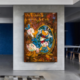 ChandeliersDecor.com-Scrooge McDuck Wall Art-Scrooge McDuck Dreams Come True Millionaire Wall Art Poster