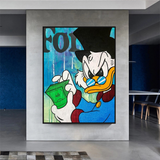 ChandeliersDecor.com-Scrooge McDuck Wall Art-Scrooge McDuck Forbes Canvas Wall Art - Exclusive