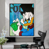 ChandeliersDecor.com-Scrooge McDuck Wall Art-Scrooge McDuck Forbes Canvas Wall Art - Exclusive