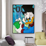 ChandeliersDecor.com-Scrooge McDuck Wall Art-Scrooge McDuck Forbes Canvas Wall Art - Exclusive