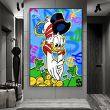 ChandeliersDecor.com-Scrooge McDuck Wall Art-Scrooge McDuck Millionaire Canvas Wall Art