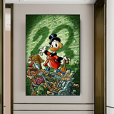 ChandeliersDecor.com-Scrooge McDuck Wall Art-Scrooge McDuck Millionaire Canvas Wall Art