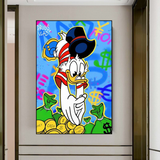 ChandeliersDecor.com-Scrooge McDuck Wall Art-Scrooge McDuck Millionaire Canvas Wall Art
