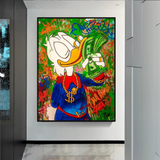 ChandeliersDecor.com-Scrooge McDuck Wall Art-Scrooge McDuck Millionaire Canvas Wall Art