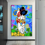 ChandeliersDecor.com-Scrooge McDuck Wall Art-Scrooge McDuck Millionaire Canvas Wall Art