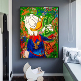 ChandeliersDecor.com-Scrooge McDuck Wall Art-Scrooge McDuck Millionaire Canvas Wall Art