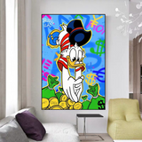 ChandeliersDecor.com-Scrooge McDuck Wall Art-Scrooge McDuck Millionaire Canvas Wall Art