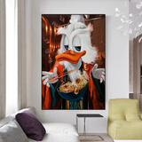 ChandeliersDecor.com-Scrooge McDuck Wall Art-Scrooge McDuck Money Maker Millionaire Canvas Wall Art