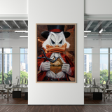ChandeliersDecor.com-Scrooge McDuck Wall Art-Scrooge McDuck Money Maker Millionaire Canvas Wall Art