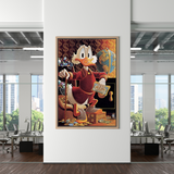 ChandeliersDecor.com-Scrooge McDuck Wall Art-Scrooge McDuck Money Maker Millionaire Canvas Wall Art