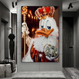 ChandeliersDecor.com-Scrooge McDuck Wall Art-Scrooge McDuck Money Maker Millionaire Canvas Wall Art