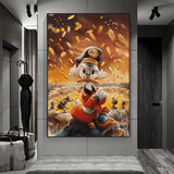 ChandeliersDecor.com-Scrooge McDuck Wall Art-Scrooge McDuck Money Maker Millionaire Canvas Wall Art