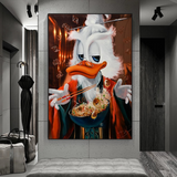 ChandeliersDecor.com-Scrooge McDuck Wall Art-Scrooge McDuck Money Maker Millionaire Canvas Wall Art