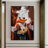 ChandeliersDecor.com-Scrooge McDuck Wall Art-Scrooge McDuck Money Maker Millionaire Canvas Wall Art