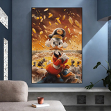 ChandeliersDecor.com-Scrooge McDuck Wall Art-Scrooge McDuck Money Maker Millionaire Canvas Wall Art