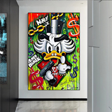ChandeliersDecor.com-Scrooge McDuck Wall Art-Scrooge McDuck Money Maker Millionaire Canvas Wall Art