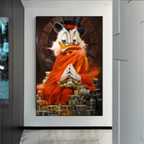 ChandeliersDecor.com-Scrooge McDuck Wall Art-Scrooge McDuck Money Maker Millionaire Canvas Wall Art
