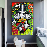 ChandeliersDecor.com-Scrooge McDuck Wall Art-Scrooge McDuck Money Maker Millionaire Canvas Wall Art