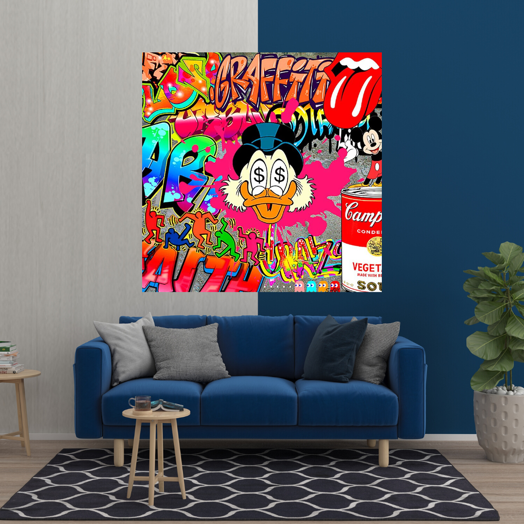 ChandeliersDecor.com-Scrooge McDuck Wall Art-Scrooge McDuck Poster: iconic design for Disney fans