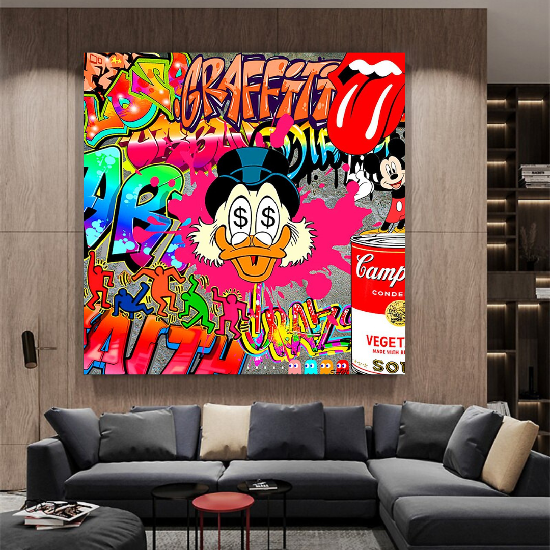 ChandeliersDecor.com-Scrooge McDuck Wall Art-Scrooge McDuck Poster: iconic design for Disney fans