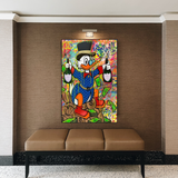 ChandeliersDecor.com-Scrooge McDuck Wall Art-Scrooge McDuck's Champaign Celebration Canvas Wall Art