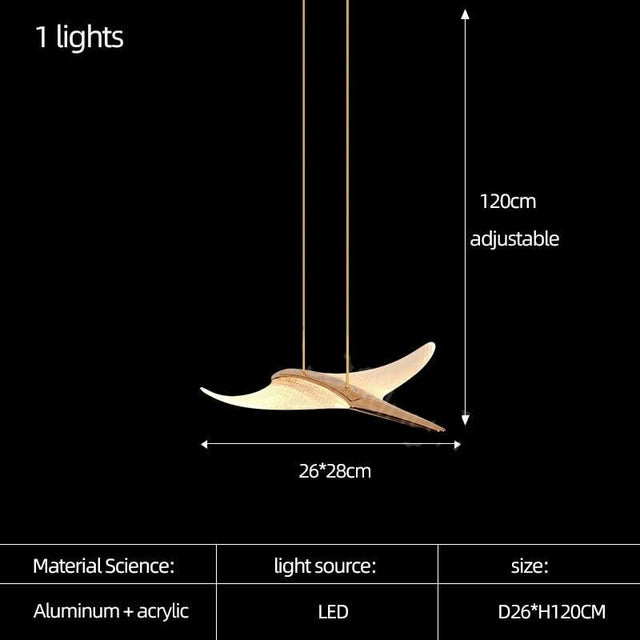 Seagull Hanging Light Staircase Chandelier – LED Lighting-ChandeliersDecor.com