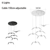 ChandeliersDecor.com-Kitchen Island-Seagulls Pendant Light: Unique Lighting Fixture