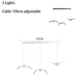 ChandeliersDecor.com-Kitchen Island-Seagulls Pendant Light: Unique Lighting Fixture